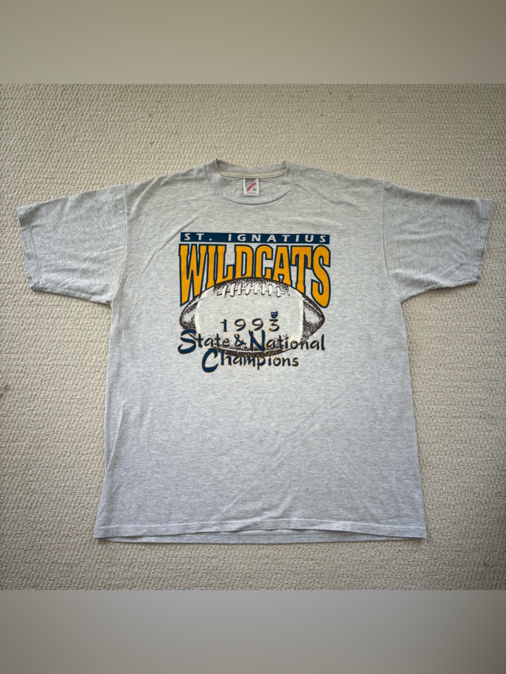 Vintage 1993 Wildcats State & National Champs Graphic Tee
